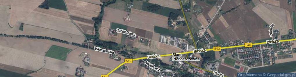 Zdjęcie satelitarne Spółdzielcza ul.